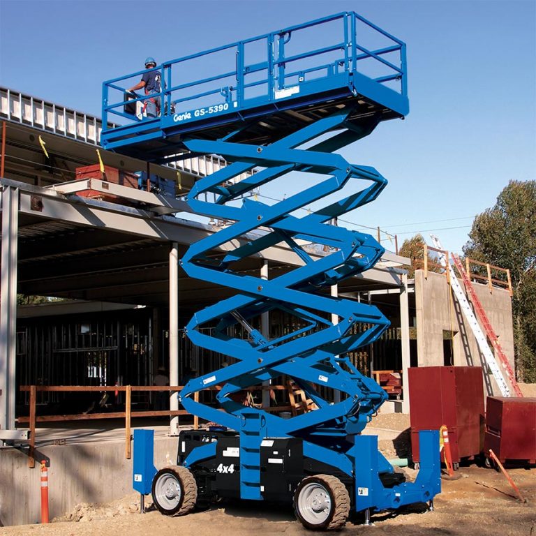 53' Gas Scissor Lift Rentals - Dual Deck w/ Leveling Outriggers (Genie ...