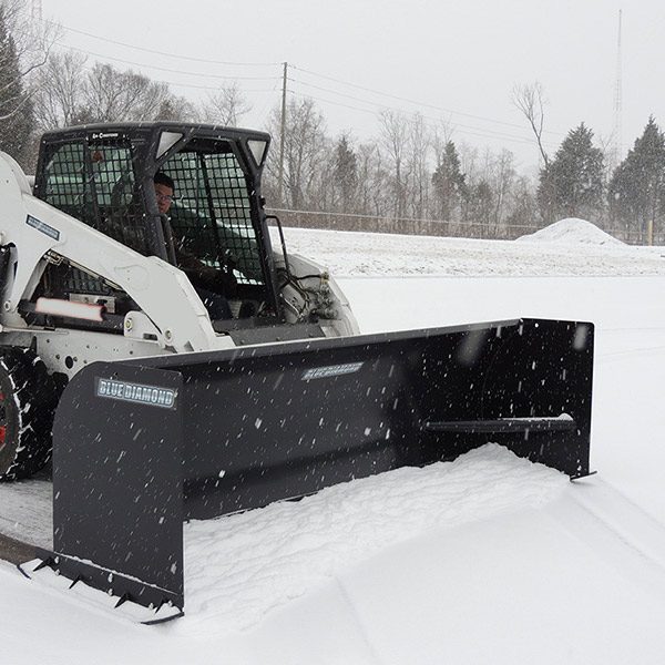 Skid Steer Snow Plow / Snow Pusher Attachment